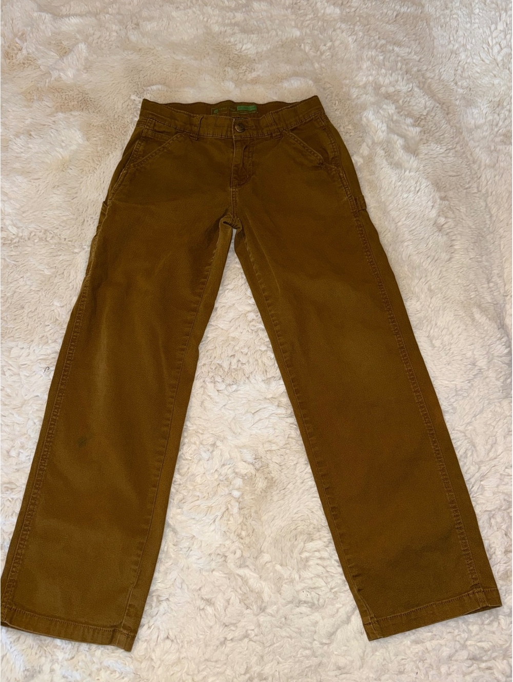 John Deere Boys’ Brown Carpenter Pants – Large 10–12